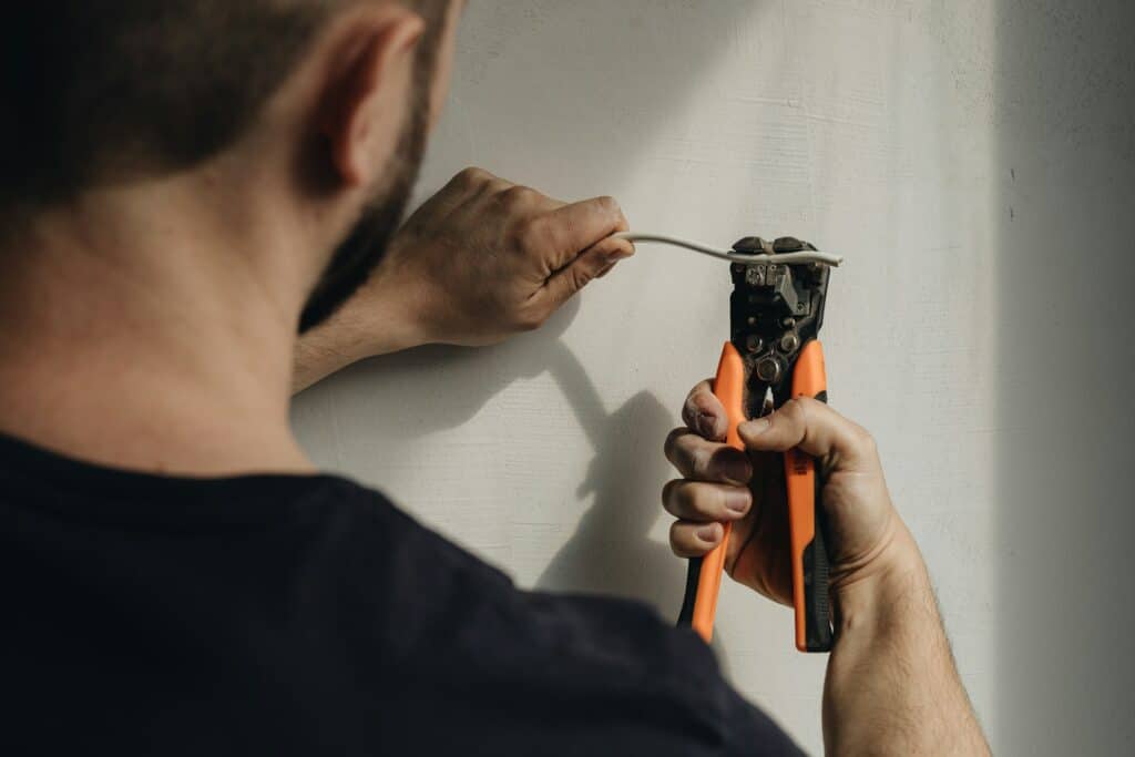 A technician working in Electric Repair